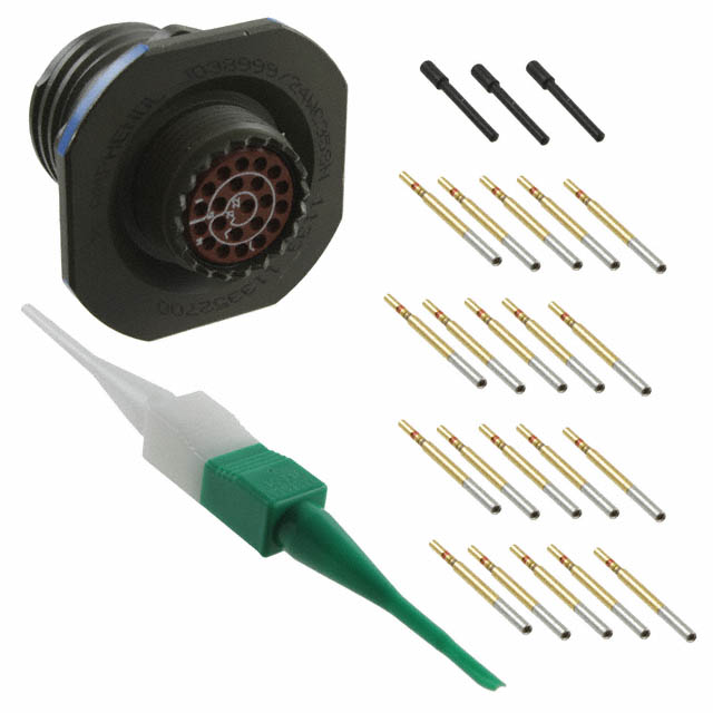 【D38999/24WC35SN】CONN RCPT FMALE 22POS GOLD CRIMP